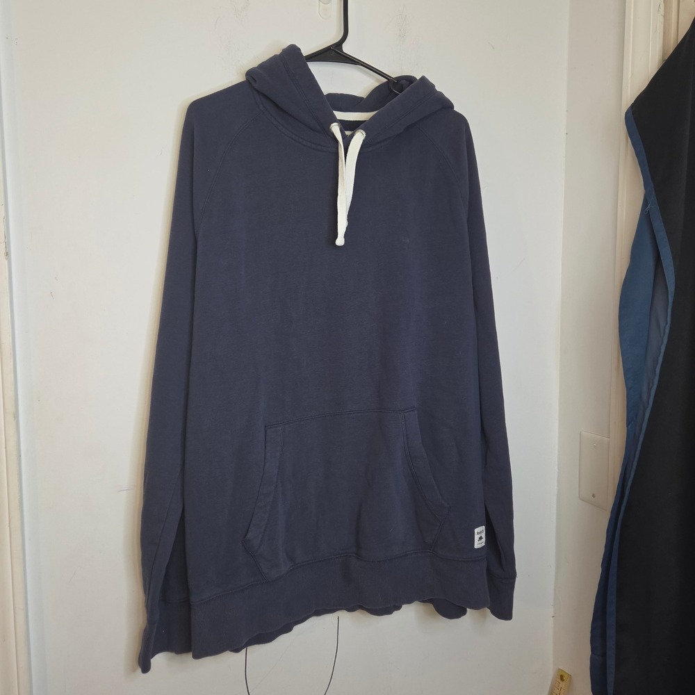 Roots 73 Navy Blue ACC Embroidered Hoodie Mens 2XL Pullover Raglan Sweatshirt
